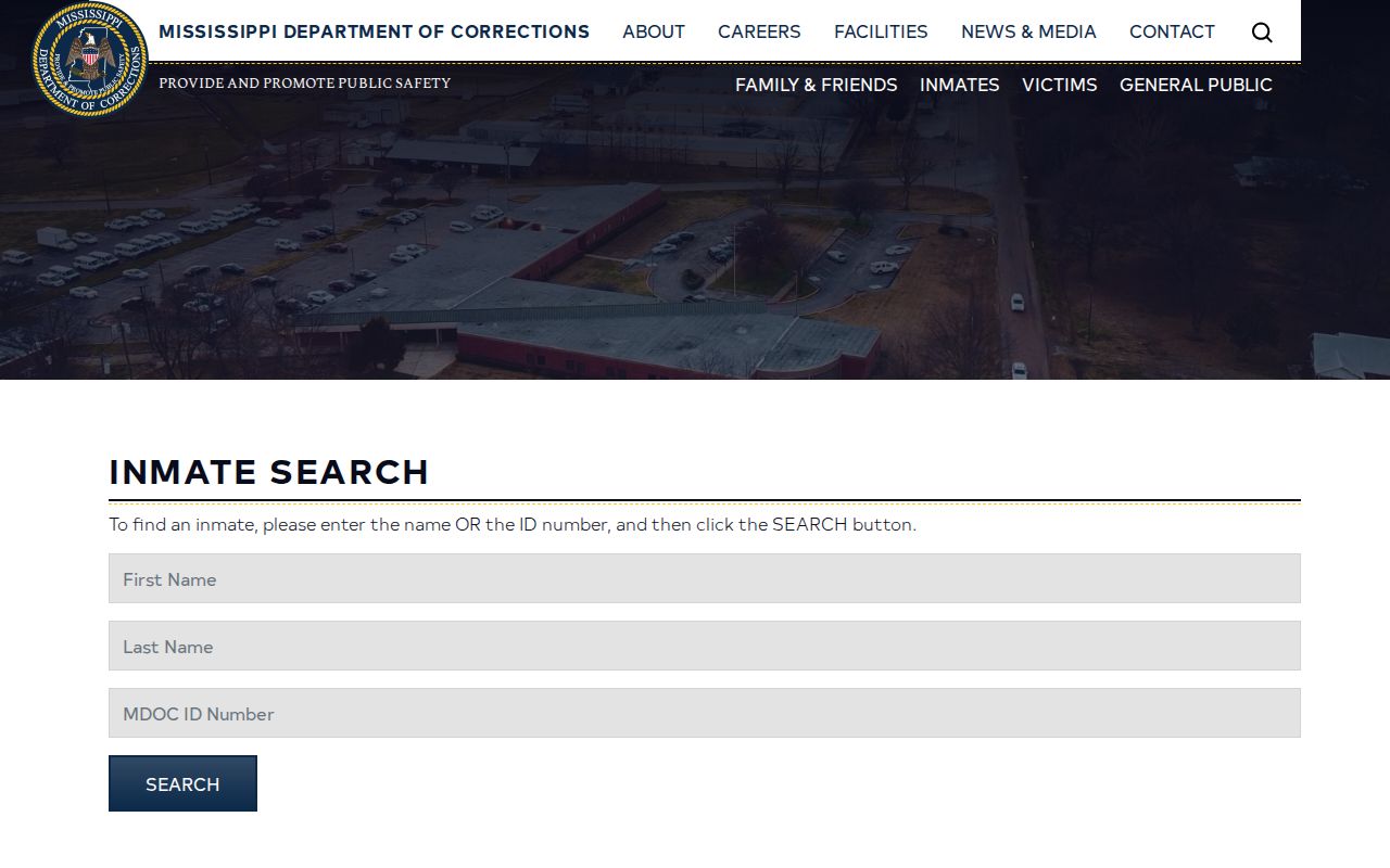 Bolivar County state custody record search through the MDOC inmate interface